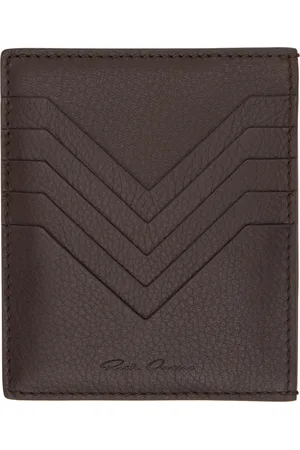 Rick Owens Brown Hollywood Square Card Holder
