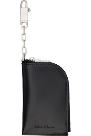 Rick Owens Black Spalla Lux Hook Wallet