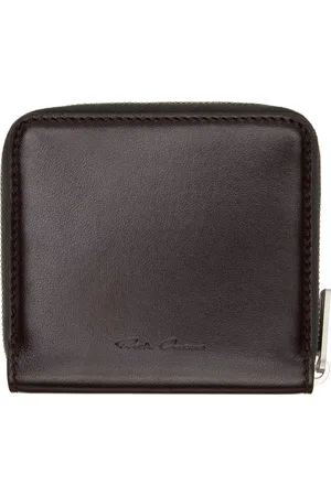 Rick Owens Brown Hollywood Zipped Wallet