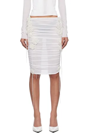 Fancì Club Skeleton Flower Midi Skirt