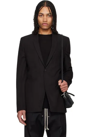 Rick Owens Black Hollywood Fogpocket Soft Soft Blazer