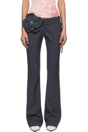 Fancì Club Gray Fauna Flared Trousers