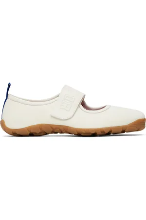 WALES BONNER Off-White Mary Jane Flat Sneakers
