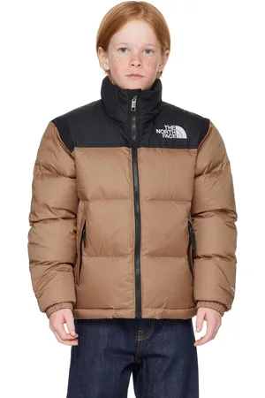 The North Face Big Kids Taupe & Black 1996 Retro Nuptse Down Jacket