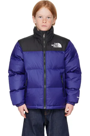 The North Face Big Kids Blue & Black 1996 Retro Nuptse Down Jacket