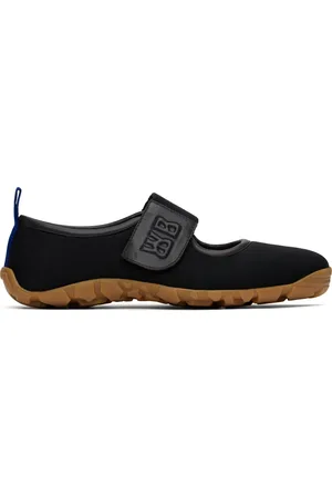 WALES BONNER Black Mary Jane Flat Sneakers