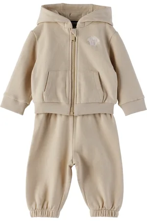 VERSACE Baby Beige Medusa Sweatsuit