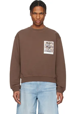 Helmut Lang Brown Brooklyn Postcard Sweatshirt