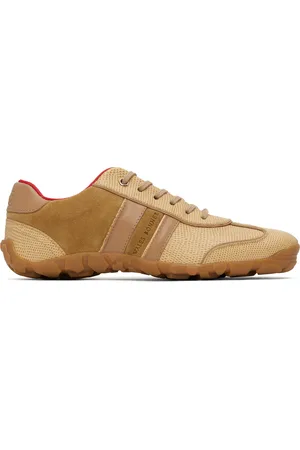 WALES BONNER Beige Leather Sneakers