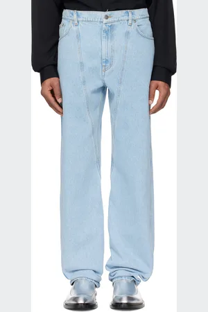 MUGLER Blue Straight Leg Jeans