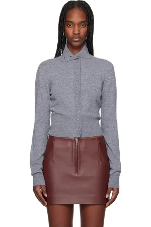 REMAIN Birger Christensen Gray Slim Fit Cardigan