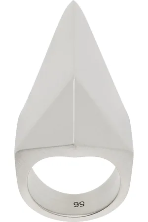 Rick Owens Silver Hollywood Pyramid Ring