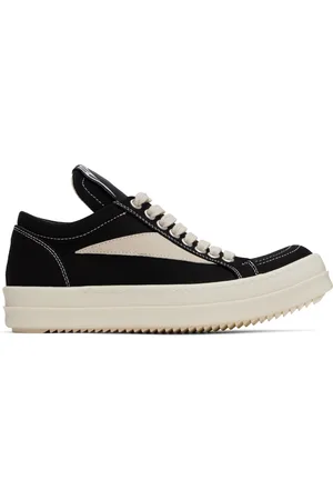 Rick Owens Black Hollywood Vintage Sneaks Sneakers