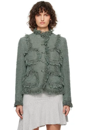 OPEN YY Frayed Tweed Jacket