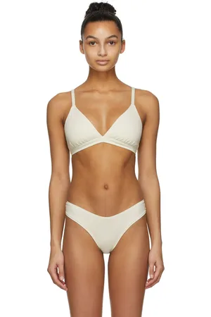 SKIMS Off-White Cotton Triangle Bralette