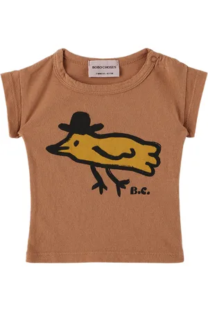 Bobo Choses Baby Brown Mr Birdie T-Shirt