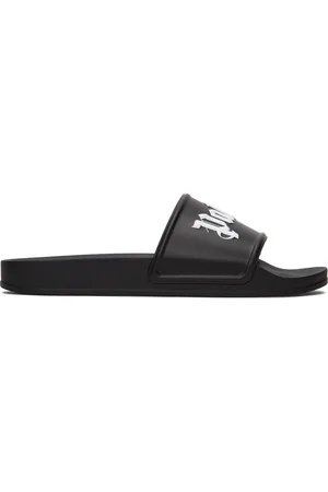 Palm Angels Black Sliders Sandals