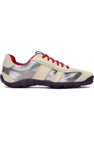 WALES BONNER Beige & Silver Paneled Sneakers