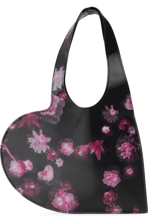 COPERNI Black & Pink Holographic Mini Heart Tote
