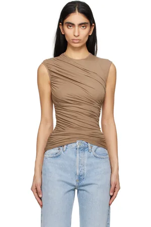 AGOLDE Brown Ester Tank Top