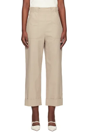 Max Mara Taupe Palio Trousers