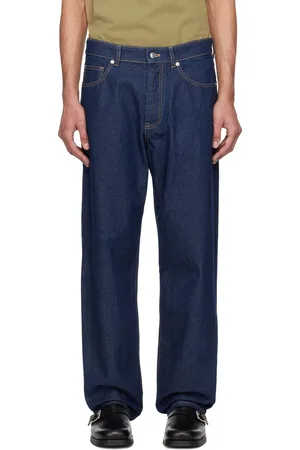 Maison Kitsuné Blue Straight Denim Jeans