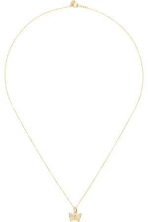Pins & Needles Gold Pendant Necklace