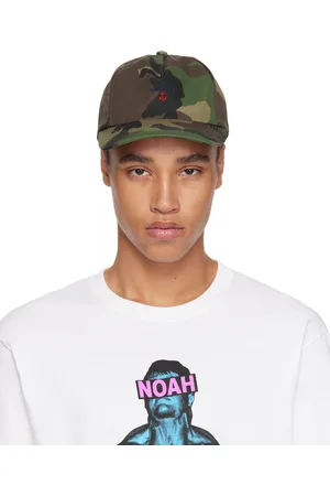 Noah NYC Khaki Anchor Logo 5 Panel Cap