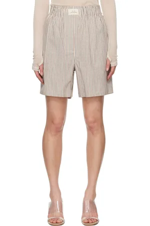 Silk Laundry Beige Cotton Boxer Shorts