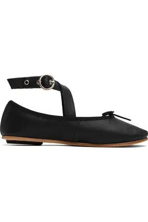 Repetto Black Sophia Belt Ballerina Flats