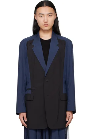 Y-3 Navy & Black Nylon Blazer