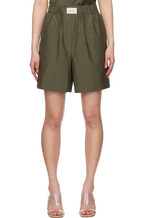 Silk Laundry Green Cotton Silk Boxer Shorts