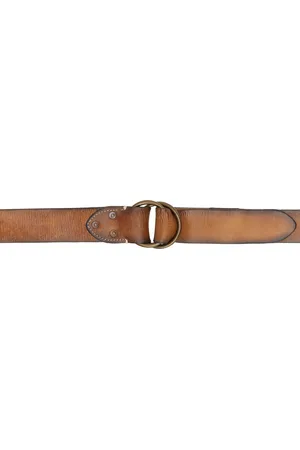 Ralph Lauren Black Leather Double–O-Ring Belt