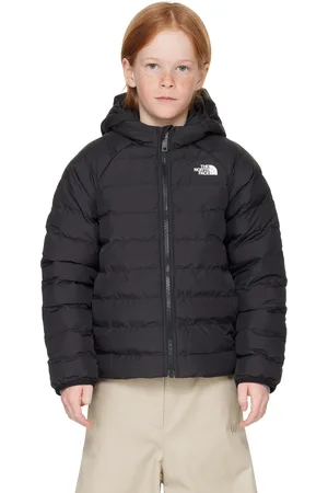 The North Face Little Kids Black Perrito Hooded Reversible Jacket