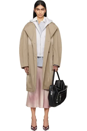Acne Studios Tan Belted Trench Coat