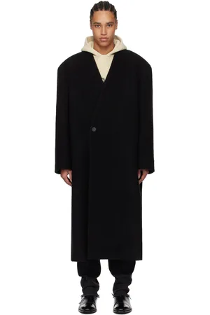 FEAR OF GOD Boiled Wool Lapelless Relaxed Coat