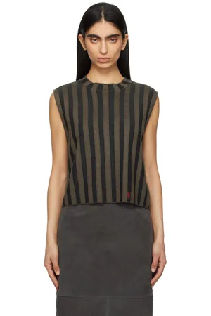 ECKHAUS LATTA Brown Keyboard Tank Top
