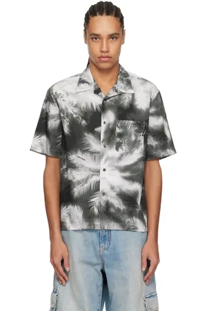 Palm Angels Black & Gray Blueprint Palms Shirt