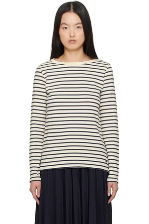 Max Mara Off-White & Navy Erasmo T-shirt