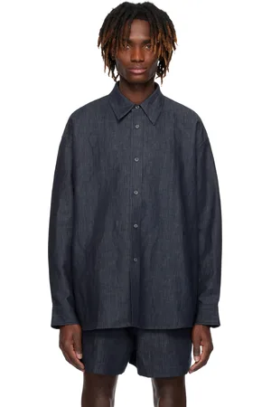STUDIO NICHOLSON Blue Oli Shirt