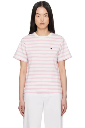 Max Mara Pink & White Satrapo T-shirt