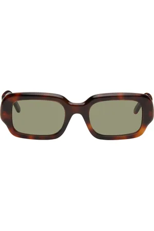 Loewe Brown Rectangular Slim Sunglasses