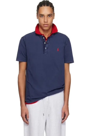Ralph Lauren Navy Slub Jersey Short-Sleeve Henley
