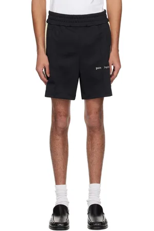 Palm Angels Black Embroidered Logo Track Shorts