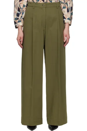 Max Mara Khaki Nebbie Trousers