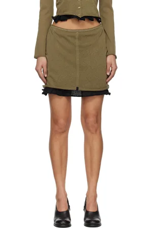 ECKHAUS LATTA Brown Veil Miniskirt