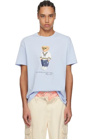 Ralph Lauren Blue Classic Fit Polo Bear Jersey T-Shirt