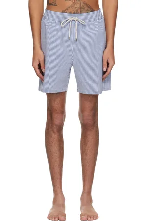 Ralph Lauren Blue & White Traveler Swim Shorts