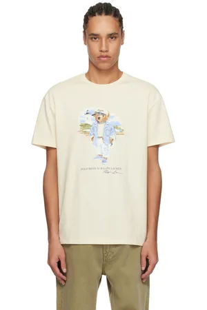 Ralph Lauren Off-White Classic Fit Polo Bear Jersey T-Shirt
