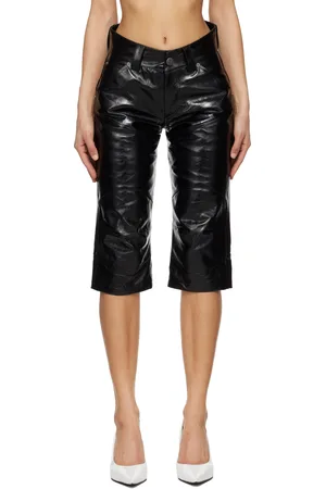 Vaquera Knee Pad Leather Shorts